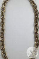 TSD Sterling Silver Gold Plated Necklace Anchor Faceted