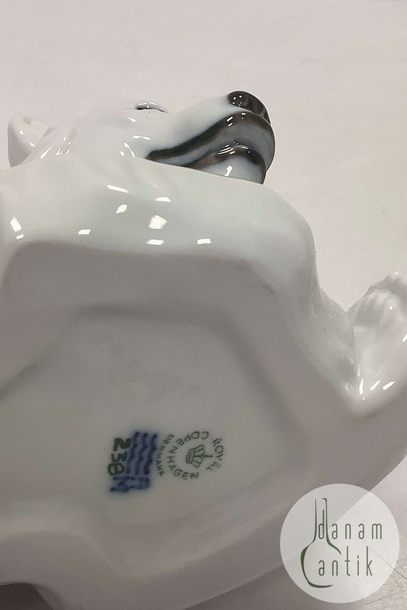 Royal Copenhagen Figur Bjørnemor/ Liggende hvid Bjørn No. 238