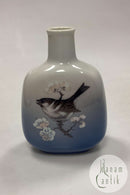 Royal Copenhagen Art Nouveau Vase med Fugl No 4878