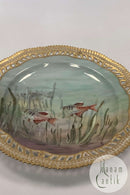 Royal Copenhagen Privatmalet Flora Danica Fisketallerken No 3554