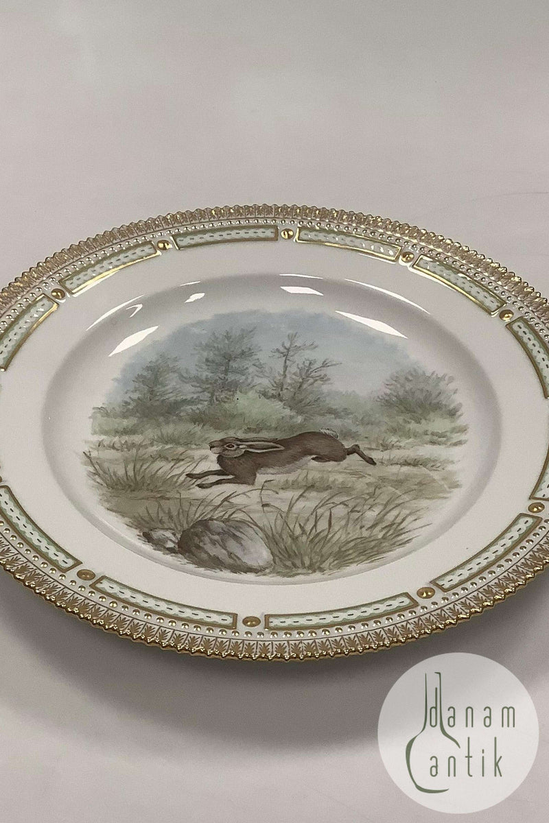 Flora Danica Jagtstel Middagstallerken No 239/3549 Hare