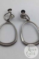 Georg Jensen Sterling Sølv Øreringe (Skruer) No. 124 Sigvard Bernadotte