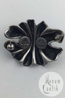 Georg Jensen Sterling Sølv / Guld Broche No 400 Lene Munthe