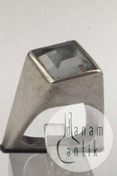 "Georg Jensen" Vivianna Torun Bülow-Hübe Sterling Sølv Ring Quartz