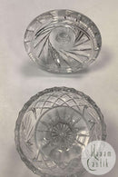 Facetslebet Glas Bonbonniere