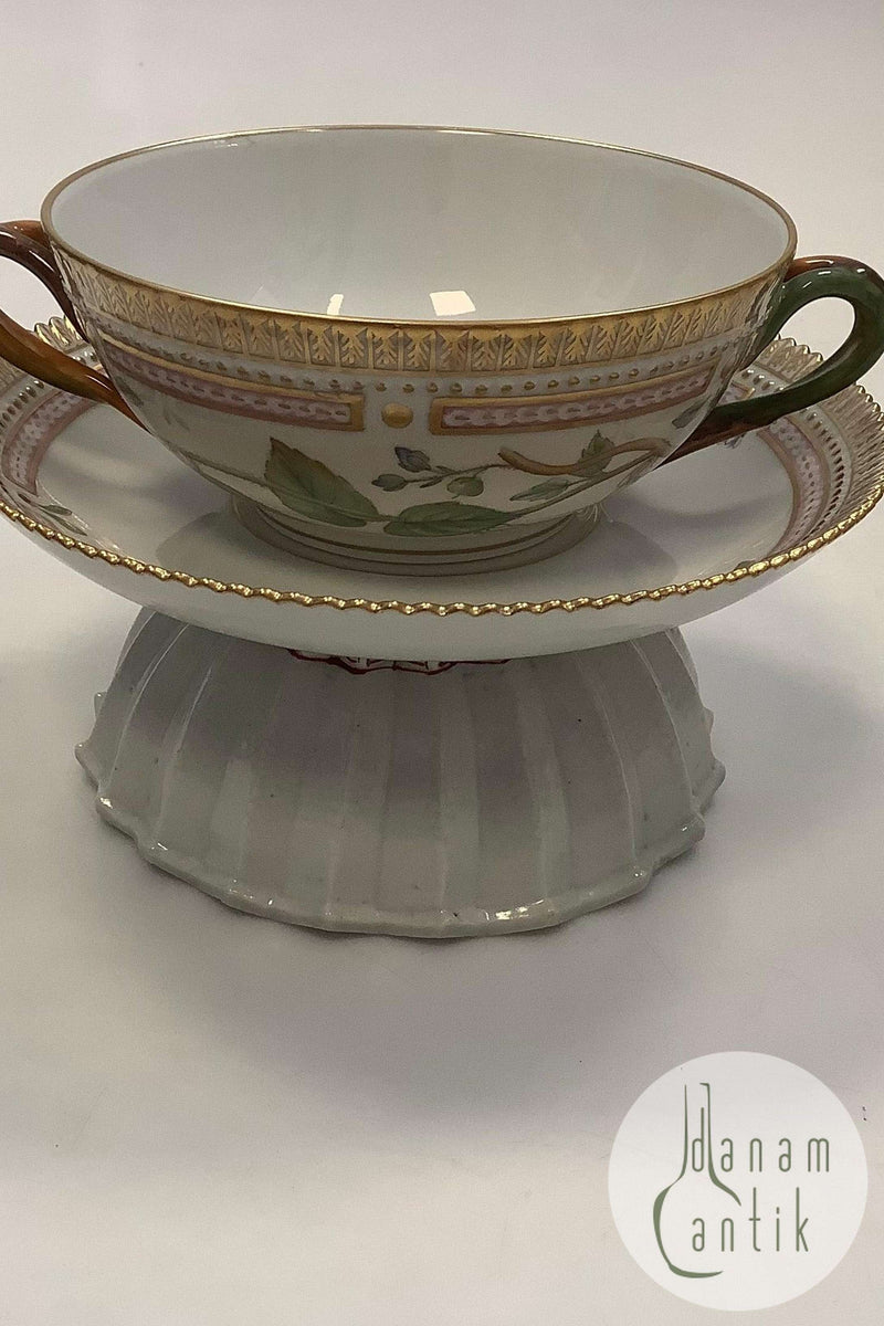 Royal Copenhagen Flora Danica Bouillon Kop med underskål No 20/3612