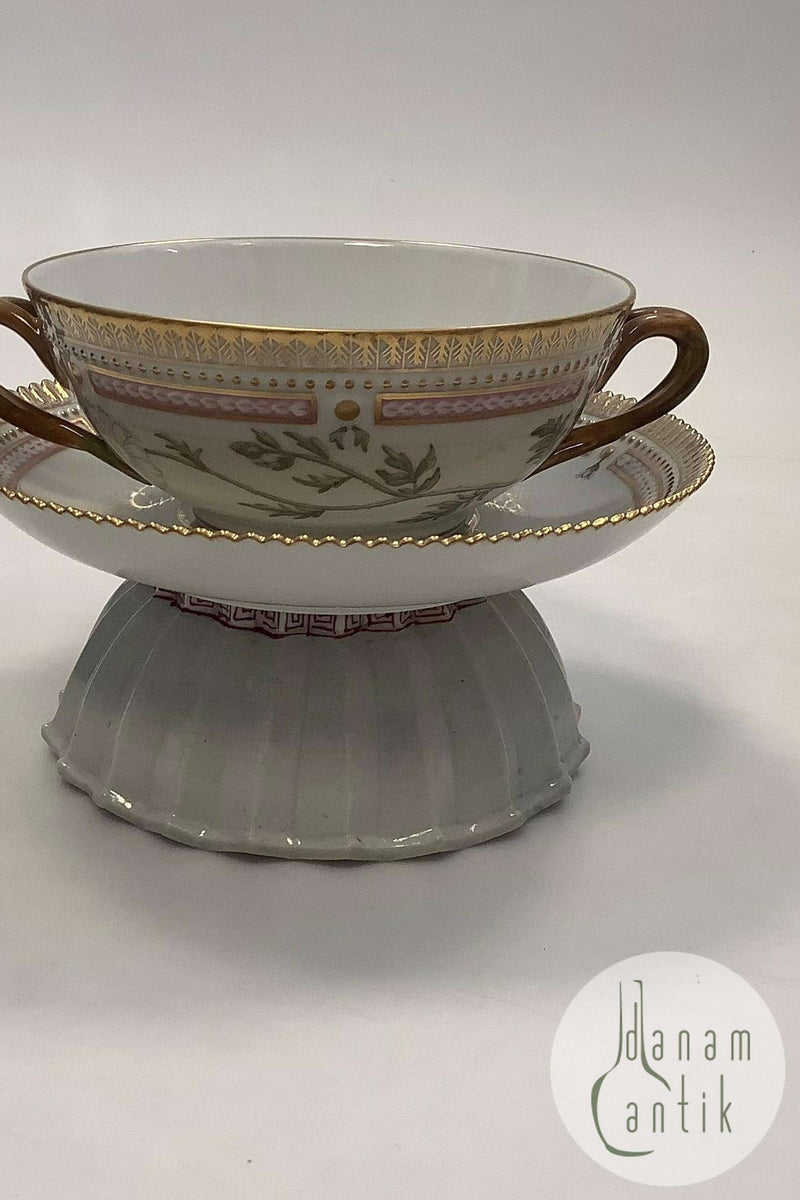 Royal Copenhagen Flora Danica Bouillon Kop med underskål No 20/3612