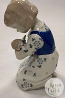 Gräfenthal GDR Figur af Pige med Dukke