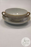 Royal Copenhagen Flora Danica Bouillon Kop med underskål No 20/3612