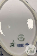 Royal Copenhagen Musselmalet Riflet Lille Assiet med guld No 146