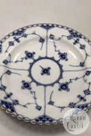 Royal Copenhagen Musselmalet Helblonde Flad Tallerken med guld No. 1084