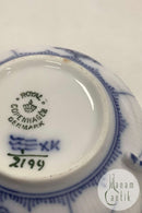 Royal Copenhagen Musselmalet Riflet Bouillon Kop med Underkop No. 2199