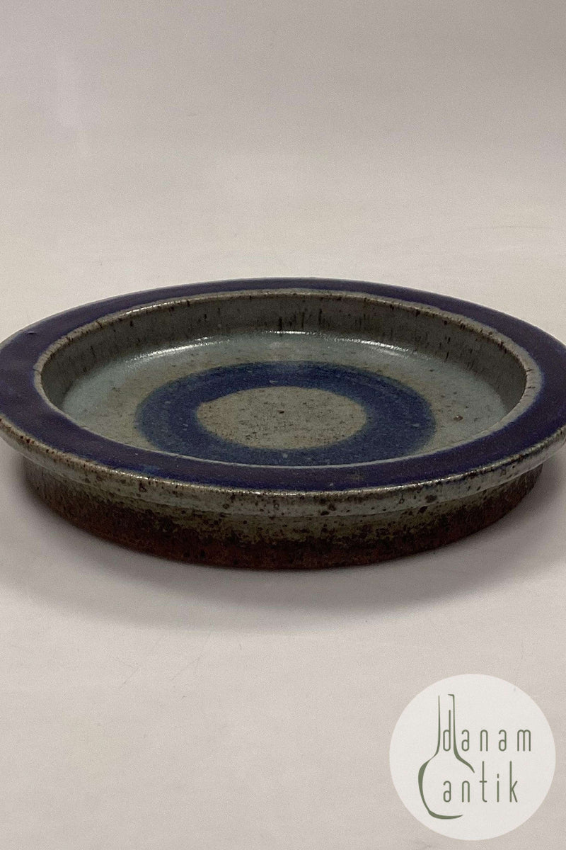 Stentøjsskål i gråblå og koboltblå