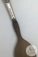 Evald Nielsen Silver No. 6 Serving spoon with horn