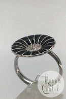 Georg Jensen Sterling Silver Marguerite Ring