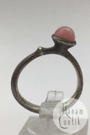 Ole Lynggaard Sterling Sølv Lotus Ring (Blush Månesten)