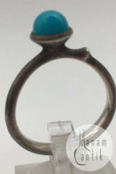 Ole Lynggaard Sterling Sølv Lotus Ring (Turkis)