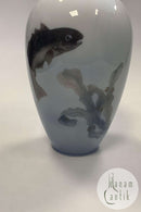 Royal Copenhagen Art Nouveau vase No. 258/47D med Fisk og Tang