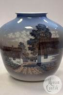 Lyngby Porcelæn Vase - Landsbyhuse No. 154/894