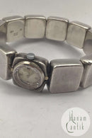 Georg Jensen Sterling Sølv Armring integreret ur No. 196 Astrid Fog