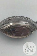 Swedish Sterling Silver Salt Vessel (Viking Dragon Boat)