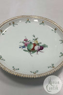 Early Royal Copenhagen Flora Danica Flora Danica Perlestel dish with Flowers from 1780-1790