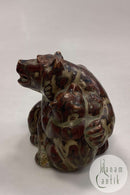 Royal Copenhagen Stentøjsfigur af Bjørn med Unge No. 20193