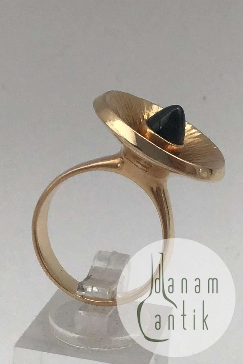Bent Gabrielsen 14K Guld Ring (Safir)