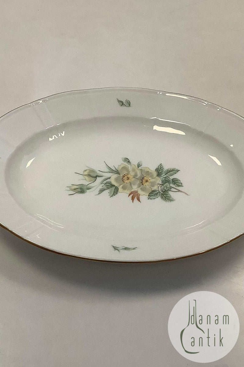 Bing og Grøndahl Klitrose Ovalt Fad No 16