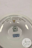 Royal Copenhagen Lysestager i hvid med guld