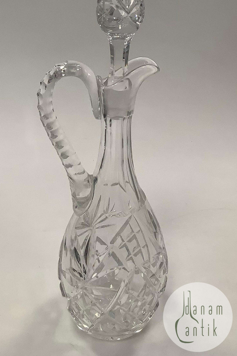 Dansk / Holmegaard Glas Karaffel med håndtag