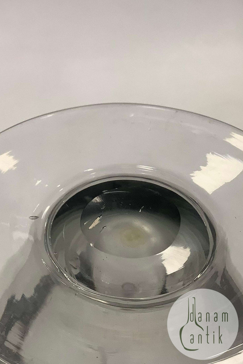 Dansk / Holmegaard Glas Karaffel med slibning