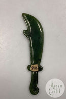 Orientalsk Brevkniv i Jade