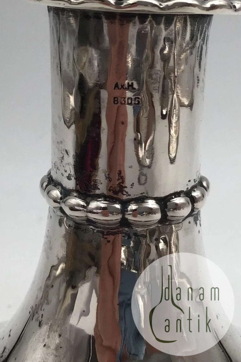 Axel Holm Dansk Sølv Lysestage