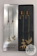 Georg Jensen Christmas Collectibles  Lyseholder - Mistelten og Due 2014