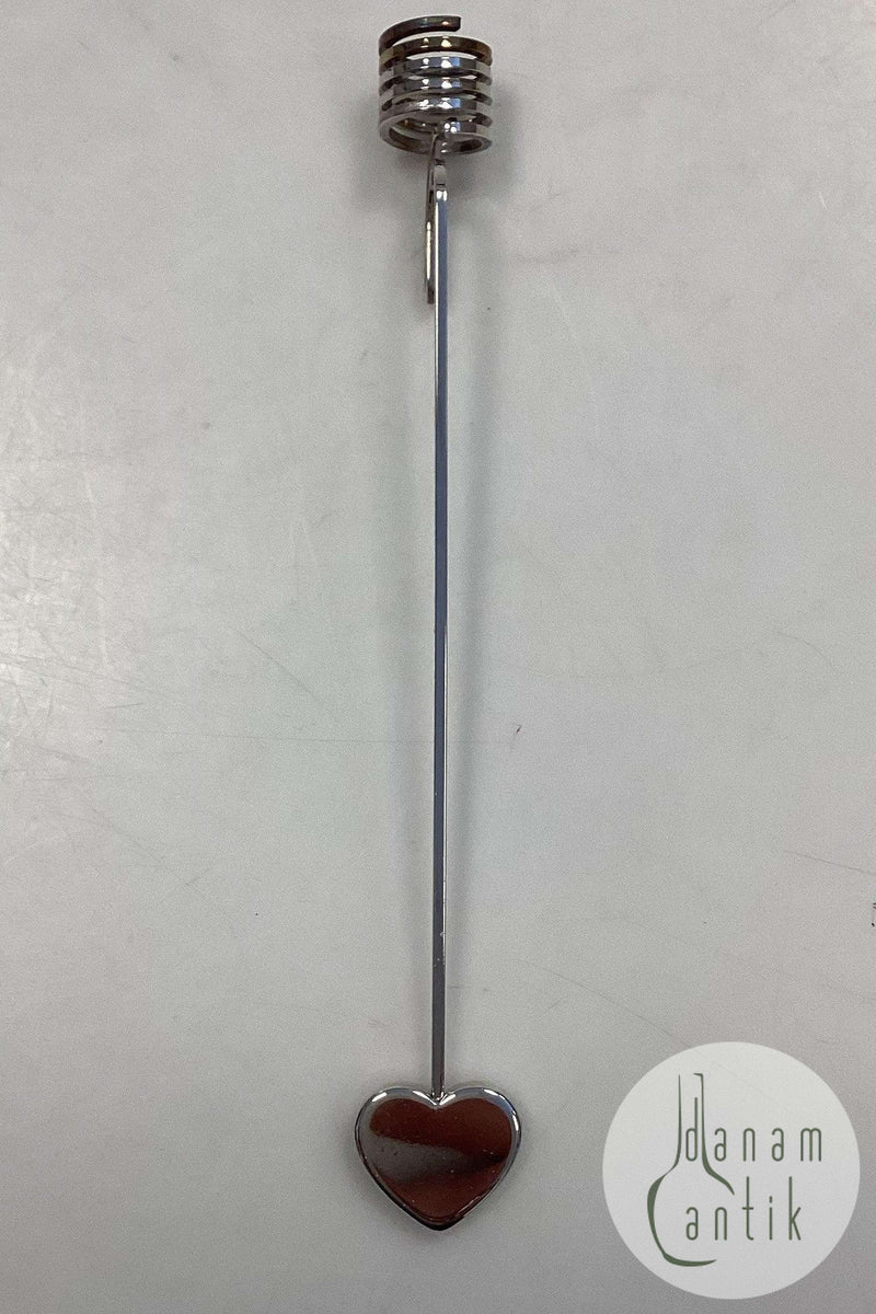 Georg Jensen Golden Christmas Lyseholder - Hjerte 1990 / Palladium