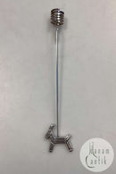 Georg Jensen Golden Christmas Lyseholder - Julebuk 1993 / Palladium