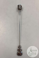 Georg Jensen Golden Christmas Lyseholder - Snemand 1999 / Palladium