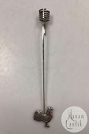 Georg Jensen Golden Christmas Candle Holder - Rooster 1999 / Palladium