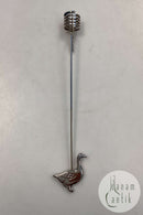 Georg Jensen Golden Christmas Lyseholder - Gås 1998 / Palladium