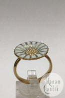 Georg Jensen Gold Plated Sterling Silver Daisy Ring