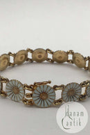 Georg Jensen Forgyldt Sterling Sølv Marguerit Armlænke