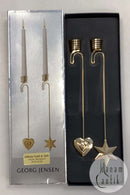 Georg Jensen Christmas Collectibles  Lyseholder - Hjerte og Stjerne 2010