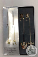 Georg Jensen Christmas Collectibles  Lyseholder - Sløjfe og Krone 2013