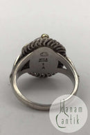 Georg Jensen Sterling Sølv Ring No. 1A (Delvist Forgyldt)