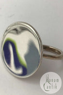 Georg Jensen Sterling Silver Ring No 450. Jacqueline Rabun "100"