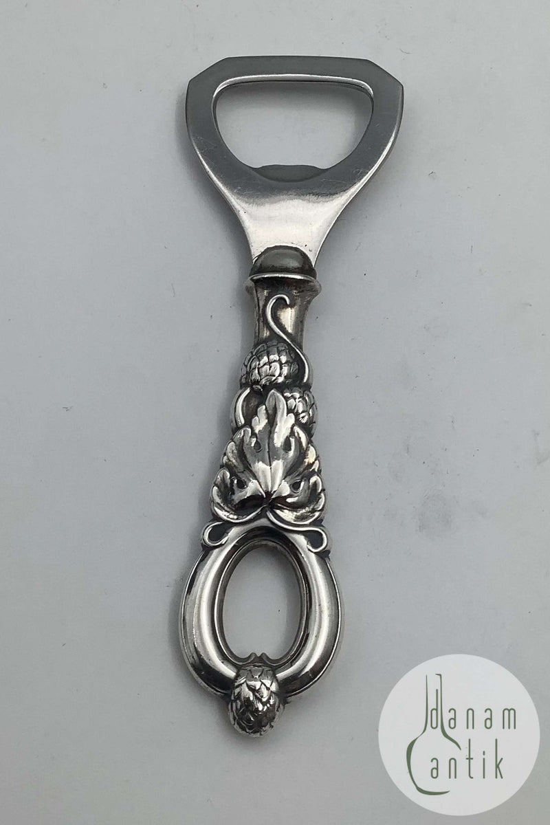 Dansk Sølv Oplukker med humle ornamentik
