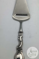 Danish Silver Cheese slicer with ornamentation