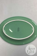 Royal Copenhagen Ursula oval Tallerken i Lysegrøn No. 073