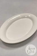 Royal Copenhagen Ursula oval Tallerken i Hvid No. 621